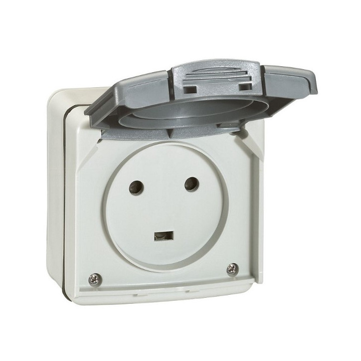 Legrand Plexo - Prise de courant 2P+T 20A - saillie - IP55/IK08 - Réf : 091655