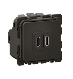 Legrand - Céliane 2024 - Double prise chargeur USB - Type C - 20W - Réf : CM0154