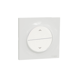 Schneider Odace - Poussoir volets-roulant 2 boutons montée/descente + plaque - s520207+s520702