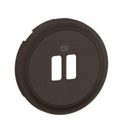 Legrand - Céliane 2024 - Enjoliveur pour prise double USB - Noir - Réf : CN0154