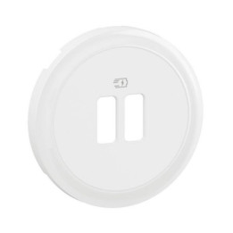Legrand - Céliane 2024 - Enjoliveur pour prise double USB - Blanc - Réf : CB0154