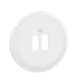 Legrand - Céliane 2024 - Enjoliveur pour prise double USB - Blanc - Réf : CB0154