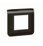 Legrand - Plaque de finition Mosaic 1 poste - 2 modules - Noir mat - Réf : 079042L