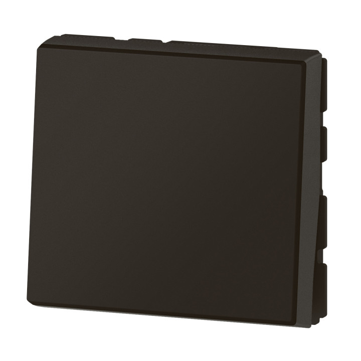 Legrand - Mosaic Easy LED - poussoir ou poussoir inverseur - 6A - 250V~ - Noir Mat - 2 modules - Réf : 079140L