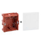 Legrand Batibox - Boîte à sceller P.40 + Couvercle universel 80 x 80 Réf : 080141+089281