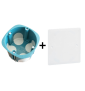 Legrand Batibox - Boîte encastrée BBC P40 SIB + Couvercle universel 80 x 80 - P36840+089281