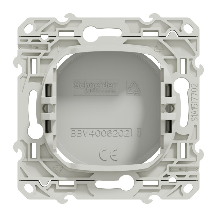 Schneider Odace - Obturateur blanc à vis Complet - Réf : S520666+ S520702