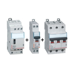 Legrand - LOT  - Contacteur CX3 J/N heures creuses + dpn 2A DNX3 + 3P+N 16A DNX3 - 412502+406771+407829