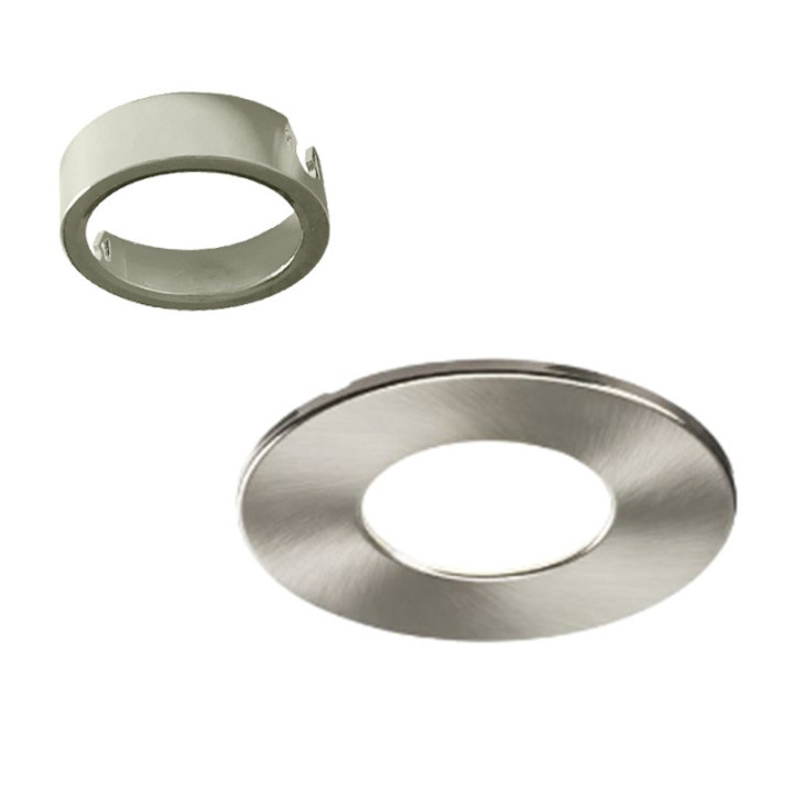 Electra - Collerette et Adaptateur aluminium brossé pour Spot LED Electra 302687 - Réf : 302769