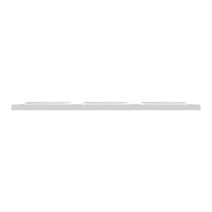 Schneider - Odace - Styl - Plaque 3 postes - Entraxe 71mm - Gris - Réf : S520706A1
