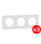 Schneider - Odace - Touch - LOT - Plaque 3 postes - entraxe 71 mm - Réf : S520806x5
