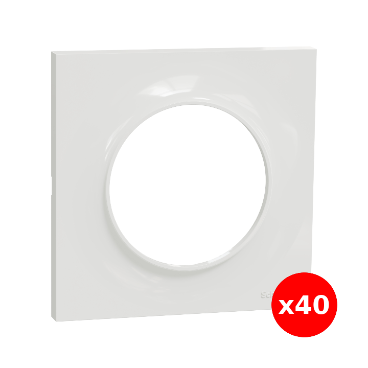 Schneider - Odace - Styl - LOT  - Plaque 1 poste - Réf : S520702x40