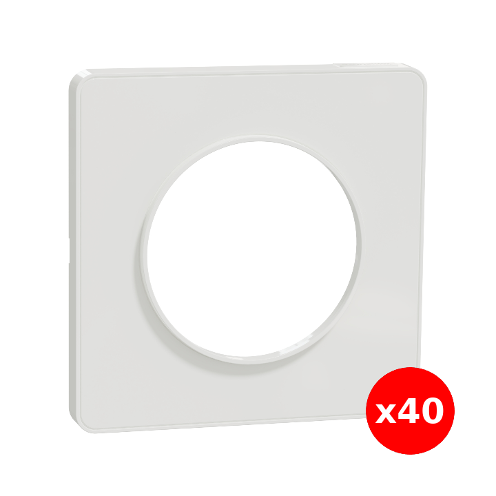 Schneider - Odace - Touch - LOT - Plaque 1 poste - Réf : S520802x40