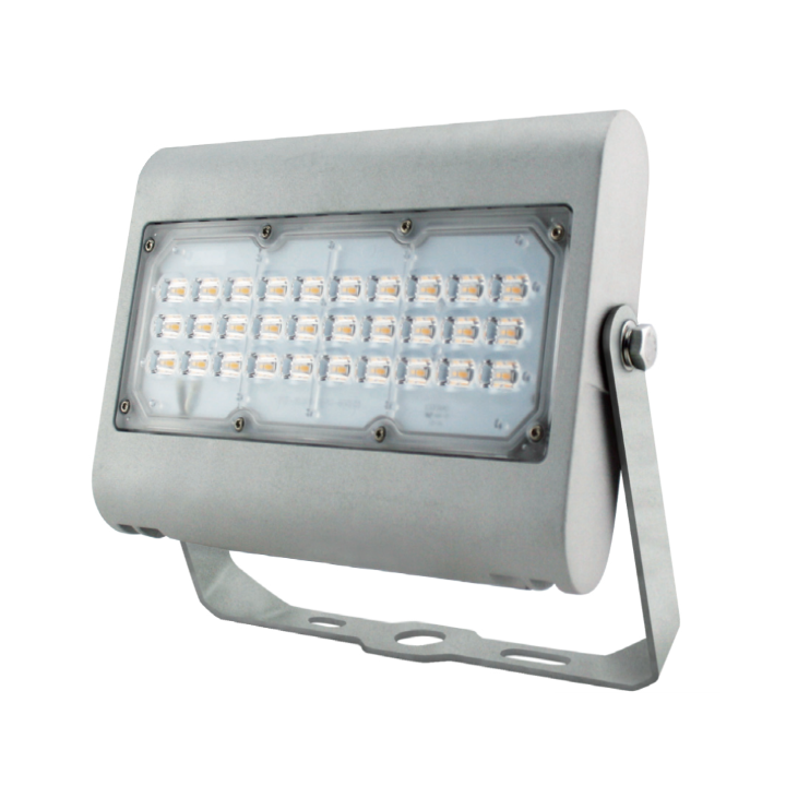 Kapsea - Projecteur LED étanche - Gris - 230V - 50W - 5000lm - 4000K -  IP66 - Réf : KAP-FLFPS-50