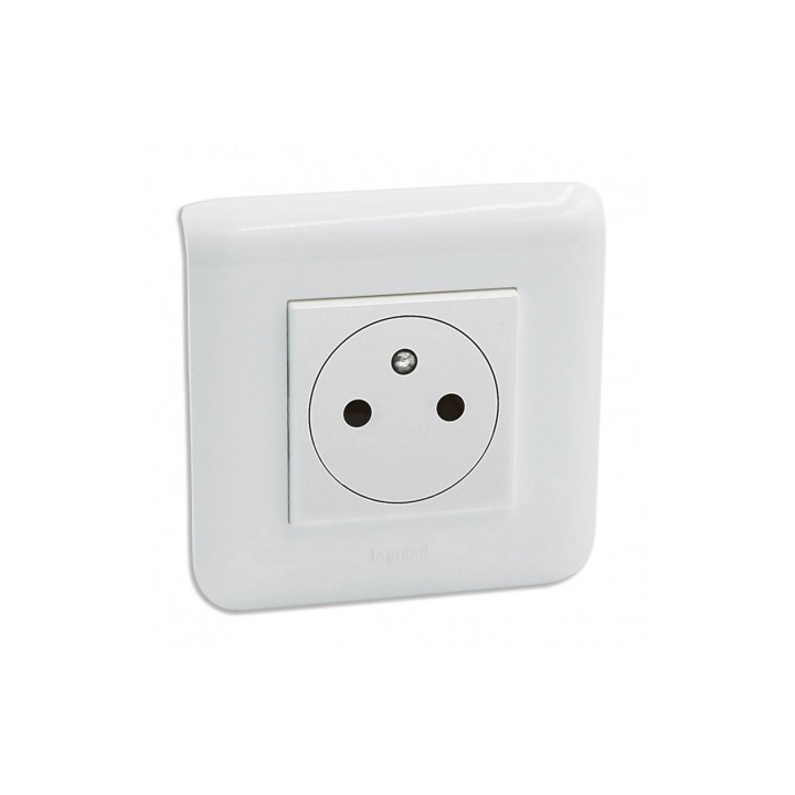 Legrand - Mosaic - Prise de Courant complète - 1 poste (2M) - 16A - 250V - 080251+277802L+278111L