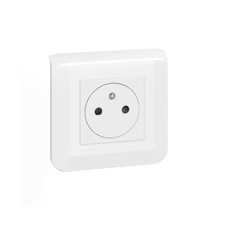 Legrand - Mosaic - Prise de Courant complète - 1 poste (2M) - 16A - 250V - 080251+277802L+278111L