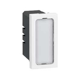 Legrand Mosaic - Voyant antimicrobien simple 230V 1W Mosaic 1M avec 4 étiquettes de couleur - Réf : 078501