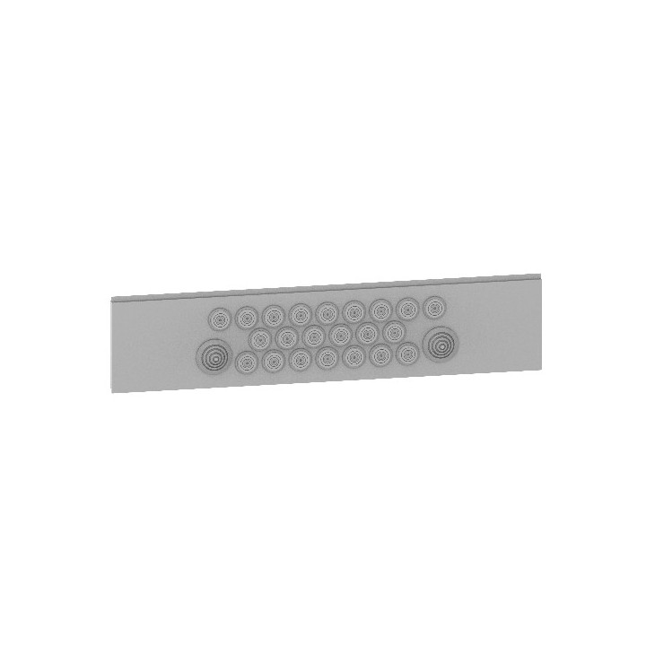 Legrand - Panneau avec œillets pour coffret de distribution plastique 24 modules XL3 HP 160 - Réf : 1PEP24