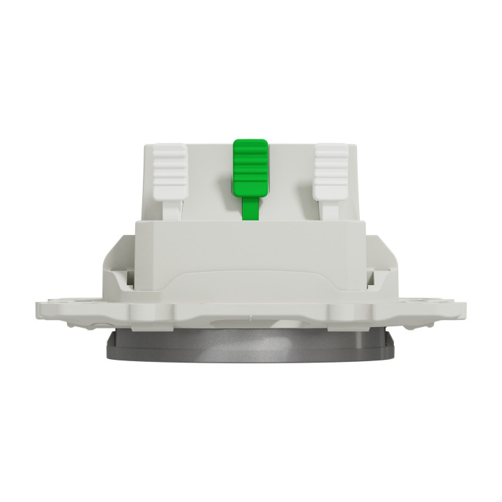 Schneider - Prise de courant Odace - Alu - 2P+T - 16A - 250V - Bornes auto - Réf : S530059