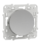 Schneider - Odace - Bouton poussoir - Aluminium - 10A - 250V - Bornes auto - Réf : S530206
