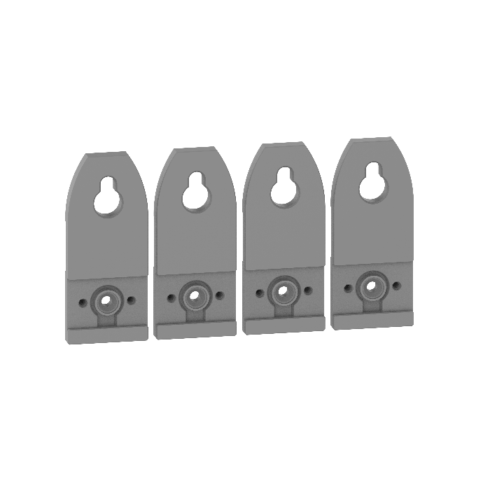 Legrand - Pattes de fixation murale pour coffret saillie XL3 HP 160 - Réf : 1FMP