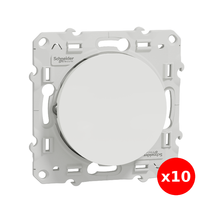 Schneider Odace - Bouton poussoir - 10A - 250V - S520206x10