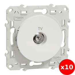 Schneider Odace - Prise TV simple - s520445x10