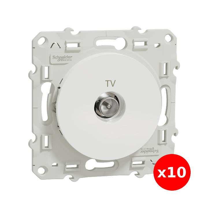 Schneider Odace - Prise TV simple - s520445x10