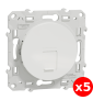 Schneider Odace - Prise RJ45 Cat.6 UTP - s520475x5