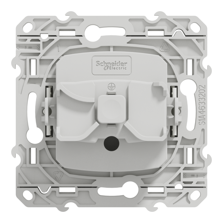 Schneider Odace - LOT de 10 Prises de courant Rénovation - 2P+T 16A - 250V - Réf : S520049x10