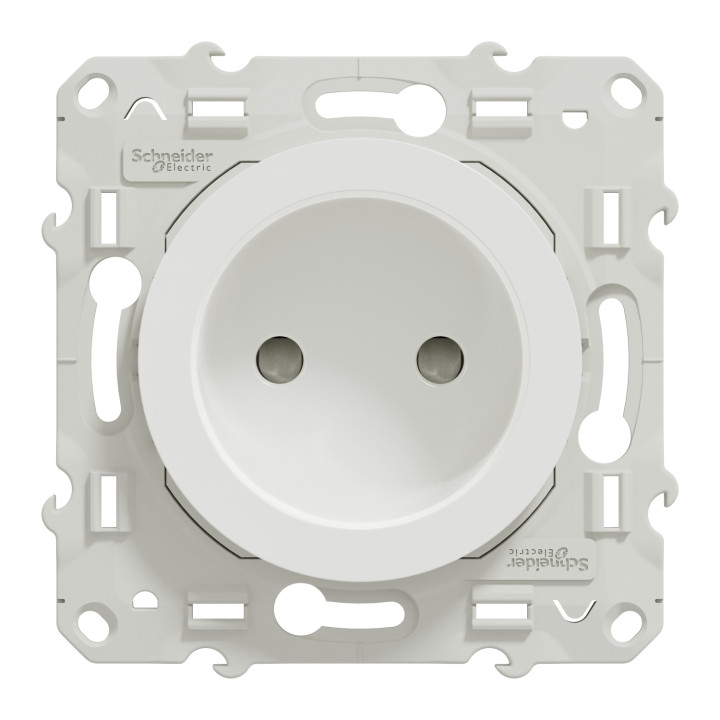 Schneider Odace - Prise de courant connexion à VIS - 2P 16A - 250V - S520033x10