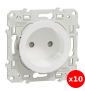 Schneider Odace - Prise de courant connexion à VIS - 2P 16A - 250V - S520033x10