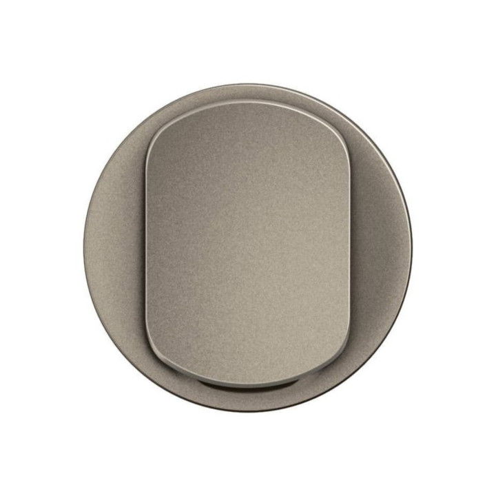 Legrand - Céliane 2024 - Enjoliveur pour interrupteur et ou va-et-vient - Titane - Réf : CT0001