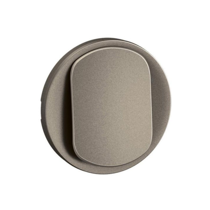 Legrand - Céliane 2024 - Enjoliveur pour interrupteur et ou va-et-vient - Titane - Réf : CT0001