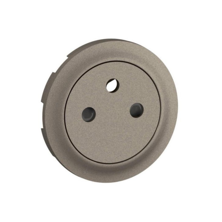 Legrand - Céliane 2024 - Enjoliveur pour prise de courant fort 2P+T - Surface Confort - Titane - Réf : CT0111