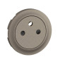 Legrand - Céliane 2024 - Enjoliveur pour prise de courant fort 2P+T - Surface Confort - Titane - Réf : CT0111