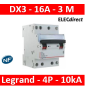 Legrand - Disjoncteur 4P DX3 16A - 10kA - courbe C - 407907