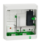 Schneider - Resi9 - Coffret VDI Box 18M2R  - Switch 9ports PoE - 2 prises - grade 3TV 8xRJ45 cat6a - Réf : R9H18402VDIXS