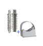 Schneider - Mureva FIX - Instalclip pour conduits Ø16 et Ø20 mm + cheville D.8 - Gris - ENN45020+ENN48934
