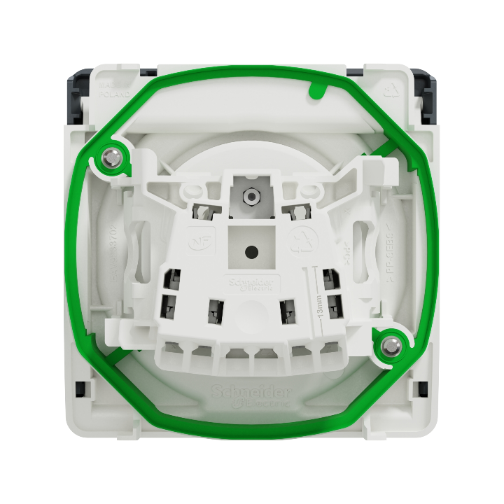Schneider - Mureva Styl - LOT de 10 Prises 2P+T - Composable  - IP55 - IK08 - connexion auto - gris - MUR36133