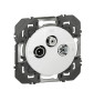 Legrand - Prise TV-R-SAT 1 câble Dooxie - finition Blanc - Réf : 600353