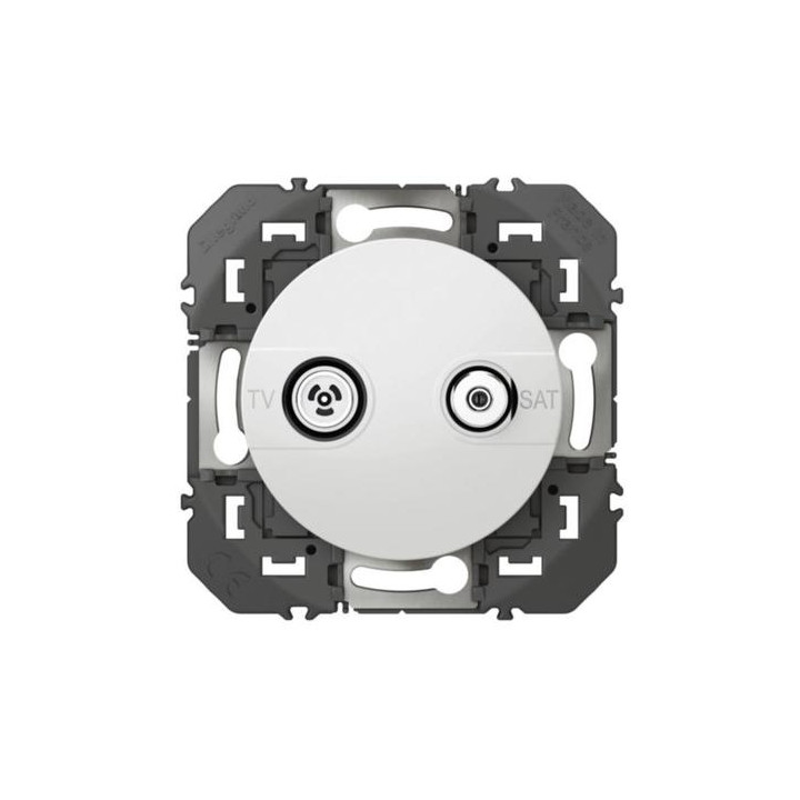 Legrand - Prise TV-SAT étoilé blindée Dooxie - finition Blanc - Réf : 600356