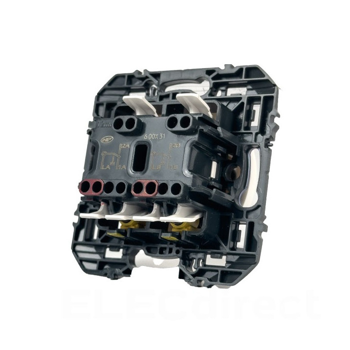 Legrand - Dooxie - Transformeur interrupteur - 5 fonctions va-et-vient et poussoir - finition blanc - Réf : 600031