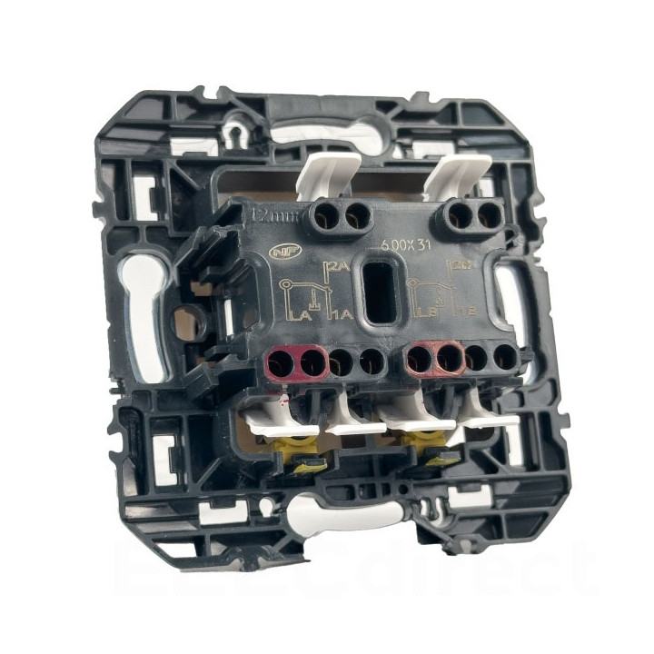 Legrand - Dooxie - Transformeur interrupteur - 5 fonctions va-et-vient et poussoir - finition blanc - Réf : 600031