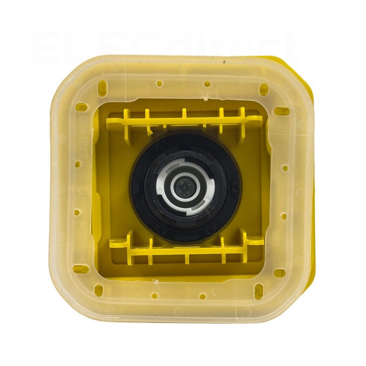 Legrand - Plexo - Coup de poing d'urgence - poussoir - Encastré - déverrouillage 1/4 tour - IP55/IK08 - Réf : 069549L+069681L