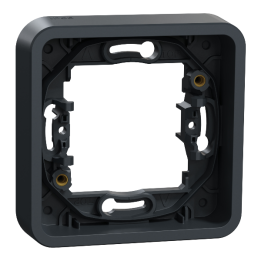 Schneider - Mureva Styl - Cadre 1 poste - encastré - IP55 - IK08 - gris - MUR34107