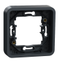 Schneider - Mureva Styl - Cadre 1 poste - encastré - IP55 - IK08 - gris - Réf : MUR34107