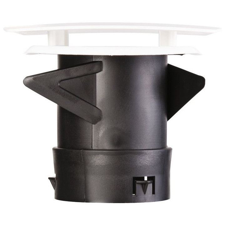 Atlantic - Bouche d'extraction et insufflation universelle PB 80 LINE NP avec manchon court ø80mm - Sanitaire - Réf : 412219