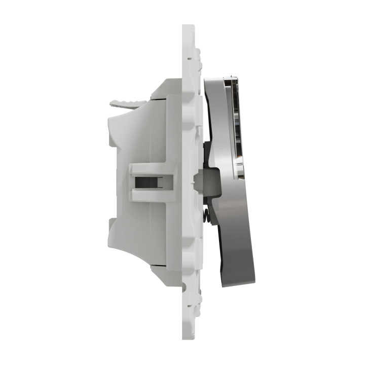 Schneider - Poussoir Porte Etiquette Odace - Alu - Réf : S530266