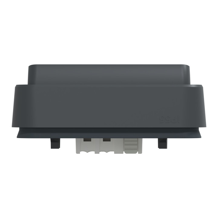 Schneider - Mureva Styl - Bouton poussoir - encastré - IP55 - IK08 - bornes auto - noir - Réf : MUR35027 + MUR34107